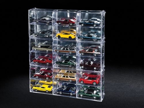 Auto World Six Car Interlocking Display Case 1:64 Scale