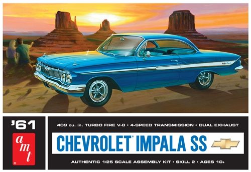 AMT 1961 Chevy Impala SS 1:25 Scale Model Kit