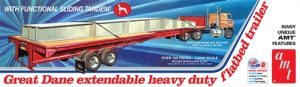 AMT Great Dane Extendable Flat Bed Trailer 1:25 Scale Model Kit