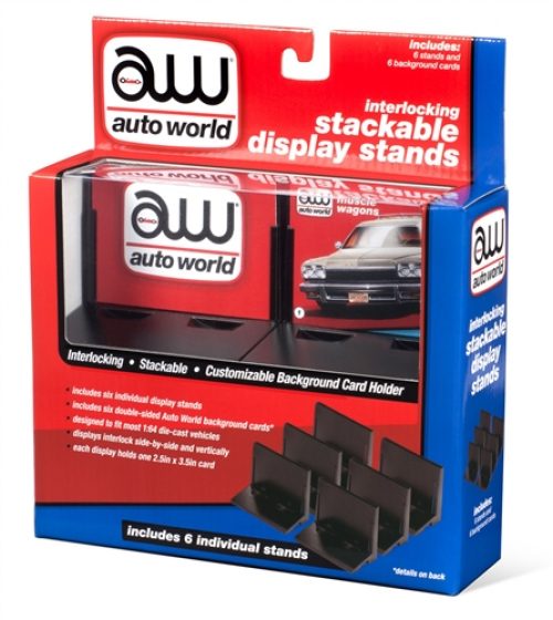 Auto World Interlocking Stacking Display Stand (6 pack) for 1:64