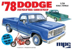 MPC 1978 Dodge D100 Custom Pickup 1:25 Scale Model Kit