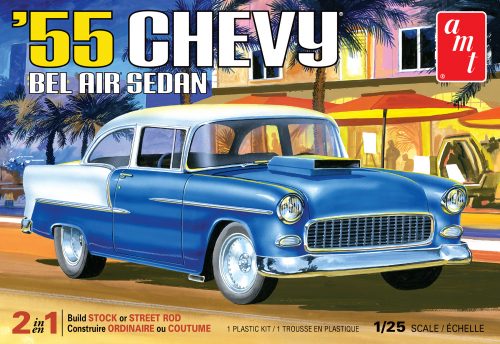 AMT 1955 Chevy Bel Air Sedan 1:25 Scale Model Kit