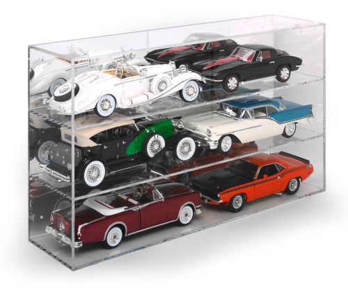 Auto World Six-Car Acrylic Display Case (For 1:18 Scale Vehicles)