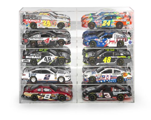 Auto World Ten-Car Acrylic Display Case (For 1:24/1:25 Scale Vehicles)