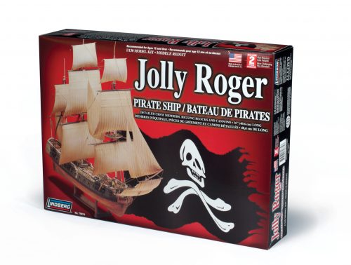Lindberg Jolly Roger Pirate Ship 1/130 Scale Model Kit