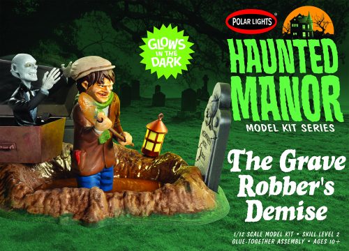 Polar Lights Haunted Manor: The Grave Robber's Demise 1:12 Scale Model Kit