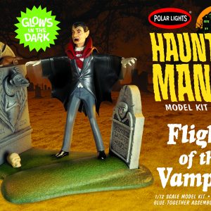 Polar Lights Haunted Manor: Flight of the Vampire 1:12 Scale Model Kit