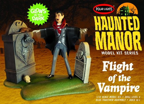 Polar Lights Haunted Manor: Flight of the Vampire 1:12 Scale Model Kit