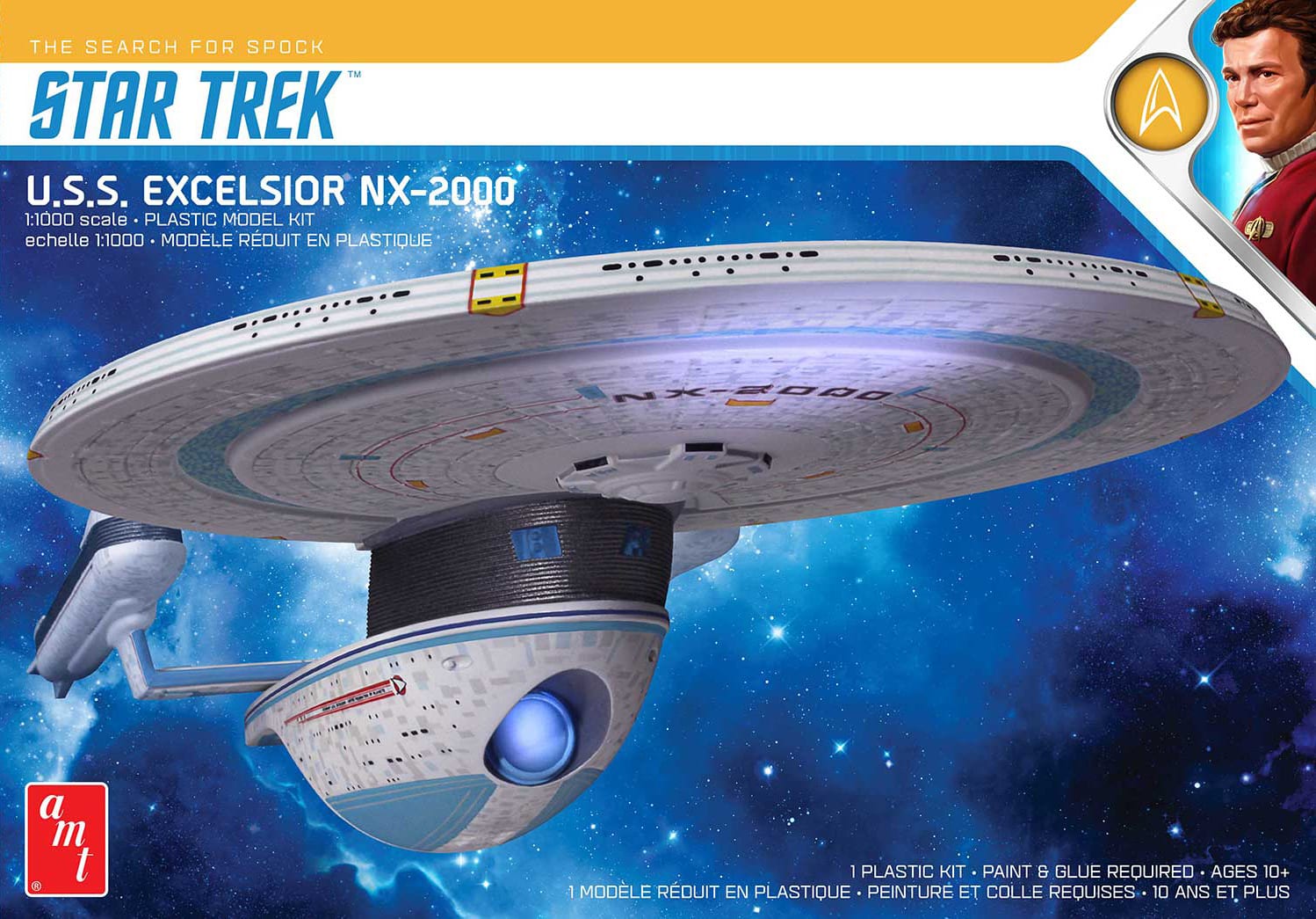 Amt Star Trek Uss Excelsior 11000 Scale Model Kit Round2