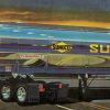 AMT FRUEHAUF PLATED TANKER TRAILER (SUNOCO) 1:25 SCALE MODEL