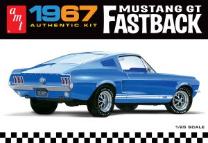 AMT 1967 FORD MUSTANG GT FASTBACK 1:25 SCALE MODEL KIT