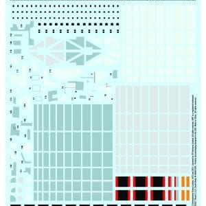 SPACE: 1999 22" EAGLE TRANSPORTER PANELING DECALS 1:48 SCALE