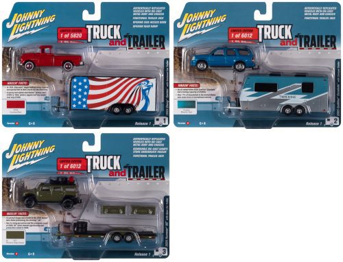 Johnny Lightning Truck and Trailer - 2021 Release 1 - Set A