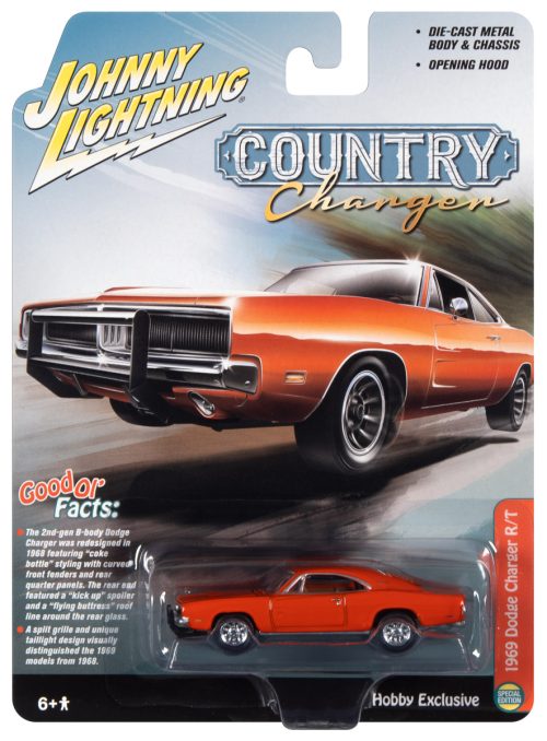 JOHNNY LIGHTNING MUSCLE CARS 1969 DODGE CHARGER 1:64 SCALE DIECAST