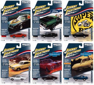 JOHNNY LIGHTNING MUSCLE CARS USA 2022 RELEASE 1 1:64 DIECAST - SET A