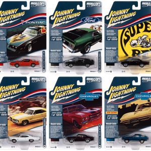 JOHNNY LIGHTNING MUSCLE CARS USA 2022 RELEASE 1 1:64 DIECAST - SET A