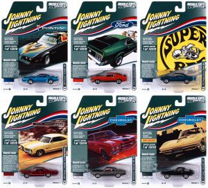 JOHNNY LIGHTNING MUSCLE CARS USA 2022 RELEASE 1 1:64 DIECAST - SET B