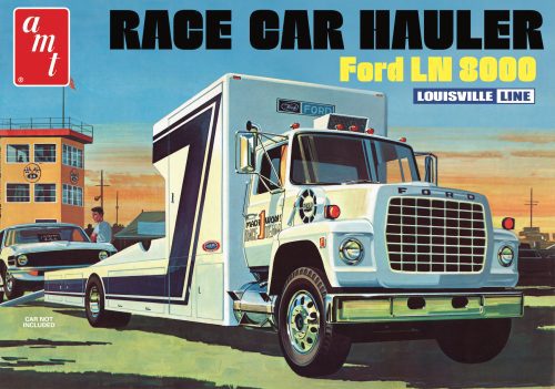 AMT FORD LN 8000 RACE CAR HAULER 1:25 SCALE MODEL KIT