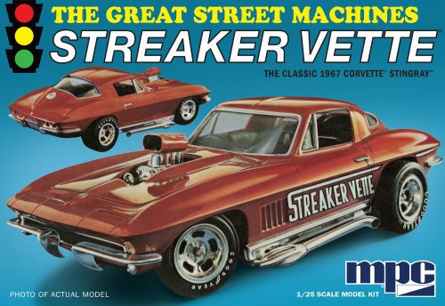 MPC 1967 CHEVY CORVETTE STINGRAY "STREAKER VETTE" 1:25 SCALE MODEL KIT