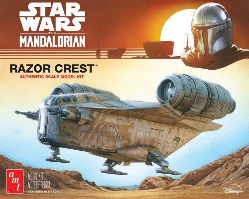 AMT STAR WARS: MANDALORIAN RAZOR CREST 1:72 SCALE MODEL KIT