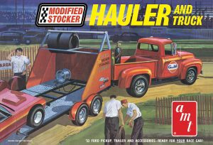 AMT 1953 FORD PICKUP "MODIFIED STOCKER HAULER" GULF 1:25 SCALE MODEL KIT