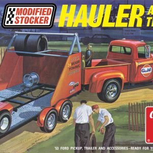 AMT 1953 FORD PICKUP "MODIFIED STOCKER HAULER" GULF 1:25 SCALE MODEL KIT