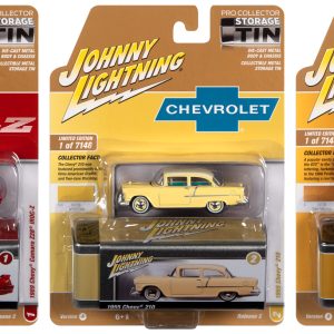 Johnny Lightning 1:64 Die Cast Assortment 2022 R2 WITH COLLECTOR TIN 1:64 SET A DIECAST