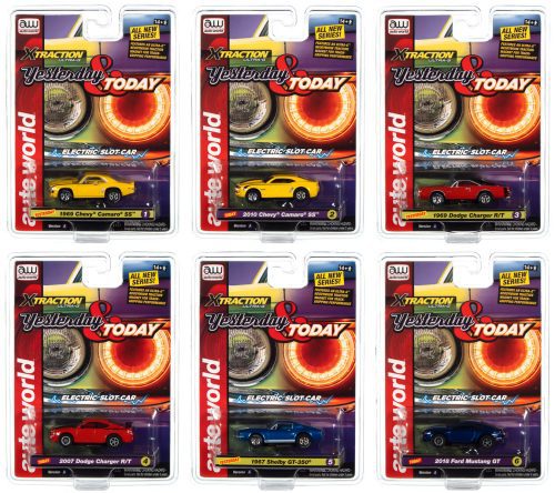 AUTO WORLD XTRACTION YESTERDAY & TODAY HO SCALE SLOT CAR