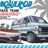 AMT AQUA ROD RACE TEAM 1975 CHEVY VAN, RACE BOAT & TRAILER 1:25 SCALE MODEL KIT