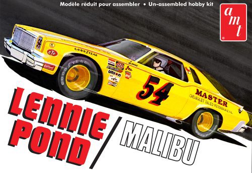 AMT LENNIE POND 1974 CHEVY MALIBU STOCK CAR 1:25 SCALE MODEL KIT