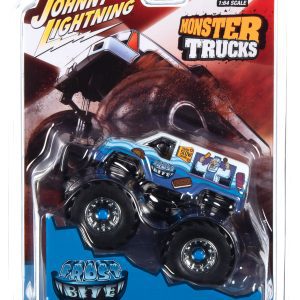 JOHNNY LIGHTNING MONSTER TRUCK FROST BITE I SCREAM YOU SCREAM! (BLACK TIRE EDITION) 1:64 SCALE DIECAST