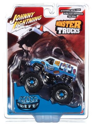 JOHNNY LIGHTNING MONSTER TRUCK FROST BITE I SCREAM YOU SCREAM! (BLACK TIRE EDITION) 1:64 SCALE DIECAST