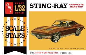 AMT 1963 CHEVY CORVETTE STINGRAY 1:32 SCALE MODEL KIT