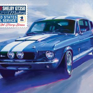 AMT 1967 SHELBY GT350 USPS STAMP SERIES (TIN) 1:25 SCALE MODEL KIT