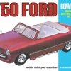 AMT 1950 FORD CONVERTIBLE STREET RODS EDITION 1:25 SCALE MODEL KIT