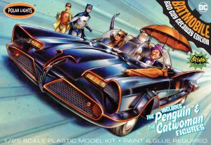 POLAR LIGHTS CLASSIC TV SHOW BATMOBILE BAD GUY GETAWAY EDITION 1:25 SCALE MODEL KIT