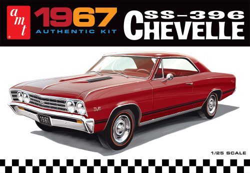 AMT 1967 CHEVROLET CHEVELLE SS396 1:25 SCALE MODEL KIT