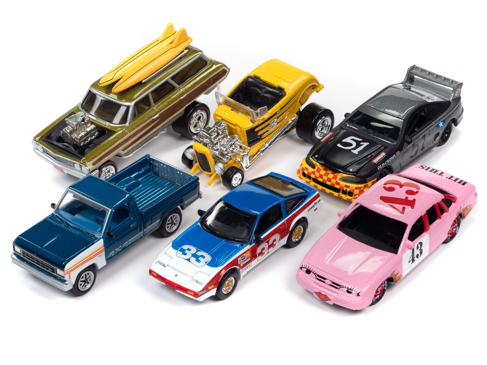 JOHNNY LIGHTNING STREET FREAKS 2023 RELEASE 1 1:64 SCALE DIECAST – SET B