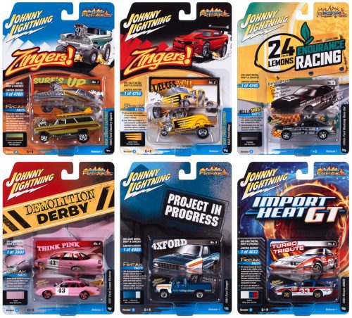 JOHNNY LIGHTNING STREET FREAKS 2023 RELEASE 1 1:64 SCALE DIECAST - SET A