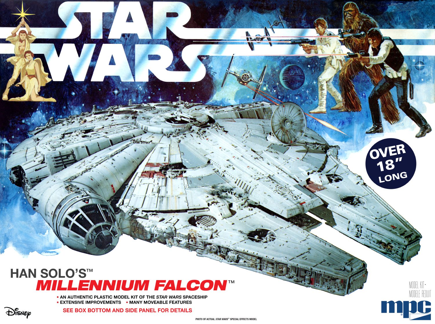 MPC STAR WARS: A NEW HOPE MILLENNIUM FALCON 1:72 SCALE MODEL KIT