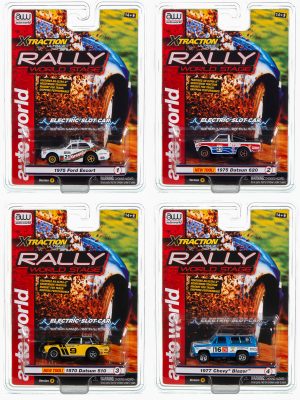 AUTO WORLD XTRACTION RALLY HO SCALE SLOT CARS – SET A