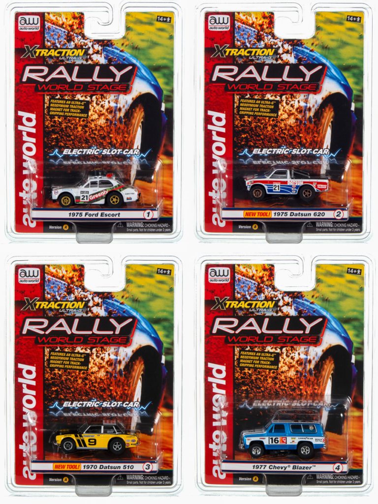 AUTO WORLD XTRACTION RALLY HO SCALE SLOT CARS SET A Round2