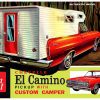 AMT 1965 CHEVY EL CAMINO W/CAMPER 1:25 SCALE MODEL KIT