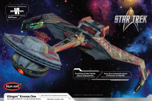 POLAR LIGHTS STAR TREK 6: THE UNDISCOVERED COUNTRY KLINGON KRONOS 1 1:350 SCALE MODEL KIT