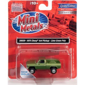 CLASSIC METAL WORKS 1975 CHEVY PICKUP 4X4 (LIME GREEN POLY) 1:87 HO SCALE