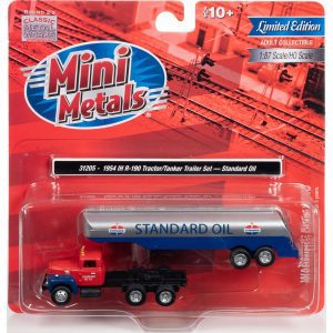 CLASSIC METAL WORKS 1954 IH R-190 TRACTOR W/TANKER TRAILER (STANDARD OIL) 1:87 HO SCALE