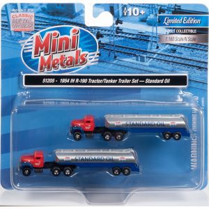 CLASSIC METAL WORKS 1954 IH R-190 TRACTOR W/TANKER TRAILER 2-PACK (STANDARD OIL) 1:160 N SCALE