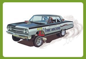 AMT 1965 CHEVY CHEVELLE AWB "TIME MACHINE" 1:25 SCALE MODEL KIT