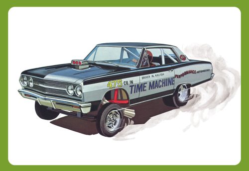 AMT 1965 CHEVY CHEVELLE AWB "TIME MACHINE" 1:25 SCALE MODEL KIT