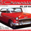 AMT 1955 CHEVY BEL AIR HARDTOP 1:16 SCALE MODEL KIT